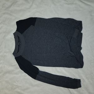 Gray and black sweater